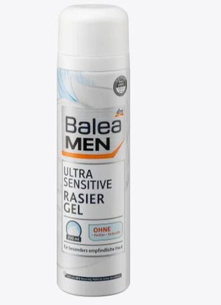 Balea Men skūšanas želeja Ultra Sensitive, 200 ml