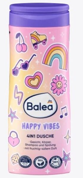 Balea bērnu dušas želeja 4in1 Happy vibes, 300ml