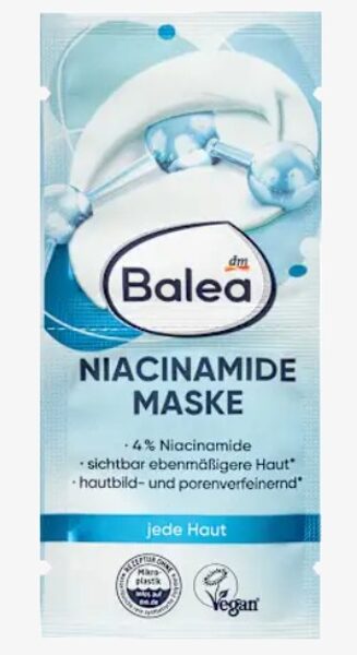 Balea sejas maska ar niacinamīdiem, 2x8 ml, 16 ml