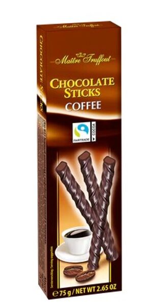Maitre Truffout šokolādes iesmiņi ar kafijas krēma pildījumu, 75 g