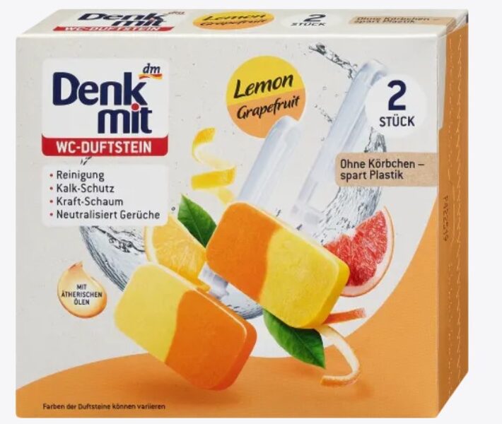 Denkmit tualetes bloks Lemon & Grapefruit, 76 g
