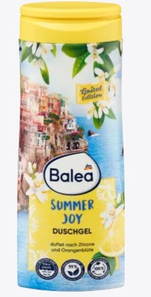 Balea dušas želeja Summer Joy, ar citronu un apelsīnu ziedu smaržu, 300 ml