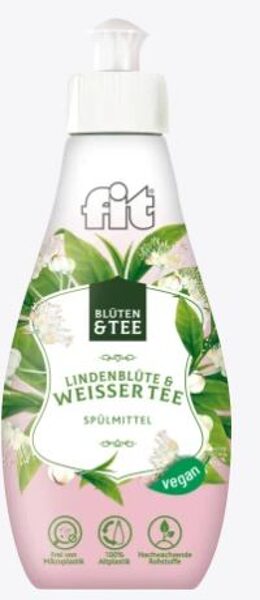fit trauku mazgāšanas līdzekis ar liepziediem un balto tēju, 400ml