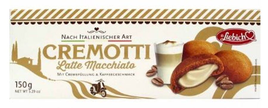 Liebich Cremotti cepumi ar Latte Macchiato krēma pildījumu, 150g