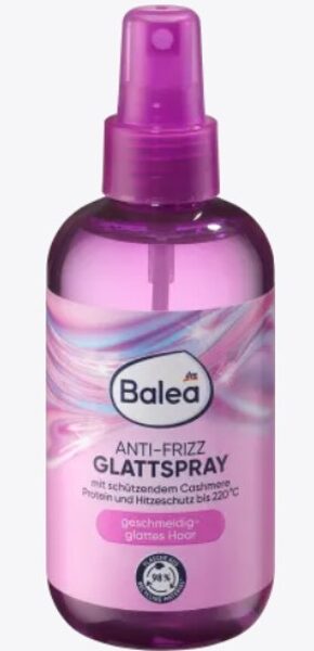 Balea Anti-Frizz sprejs matu taisnošanai, 200 ml