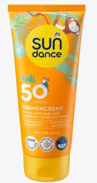 Sundance sauļošanās krēms bērniem, SPF 50, 100 ml , vegāns