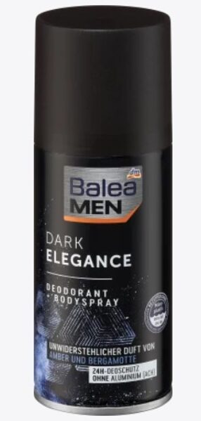 Balea MEN dezodorants Dark Elegance, 150 ml