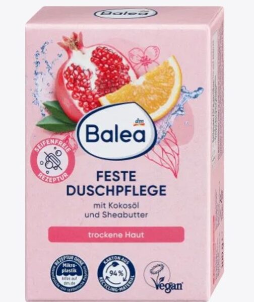 Balea cietās dušas ziepes ar apelsīnu un granātābolu aromatu, 100 g