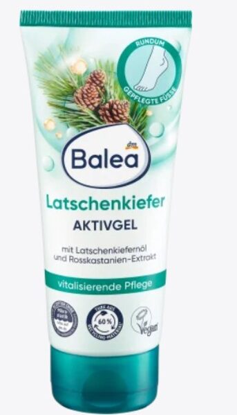 Balea kāju krēms kalnu priedes aktīvā želeja, 100 ml