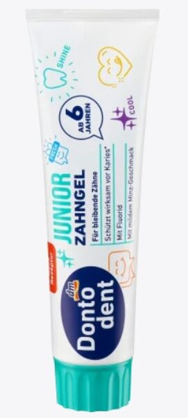 Dontodent Junior zobu gēls no 6 gadu vecuma, 100 ml