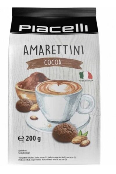 Piacelli Amarettini Cocoa  amareto kakako cepumiņi, 200g