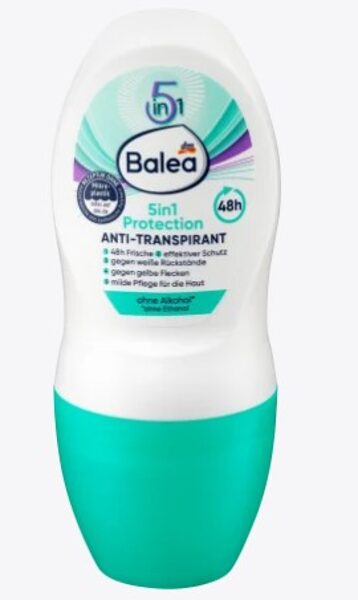 Balea antiperspirants roll on 5in1 Protection, 50 ml