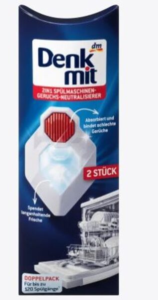Denkmit trauku mazgājamās mašīnas atsvaidzinātājs-smaku neitralizētājs, 2 gab