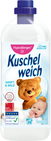 Kuschelweich Sanft veļas mīkstinātājs, 38 mazg. reizēm, 