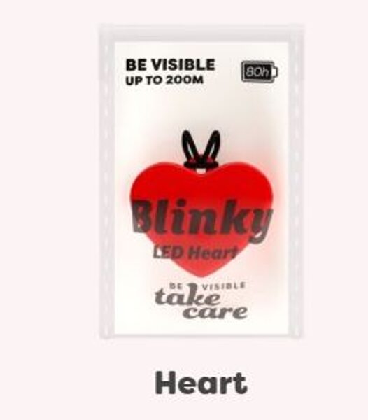 Blinky mirogojošs LED piekariņš sirds