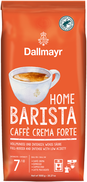 kafijas pupiņas Dallmayr Home Barista Caffe Crema Forte 1000 g