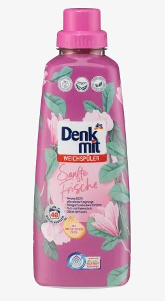 Denkmit mīkstinātājs Sanfte Frische, 1l, 40 mazgāšanas reizes.
