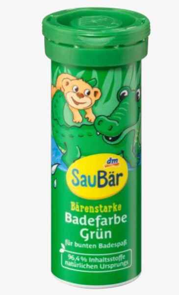 SauBär zaļas vannas krāsas tabletes 10 gab