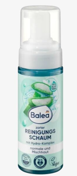 Balea maigas attīrošas putas sejai normālai un kombinētai ādai ar hidro kompleksu, 150 ml