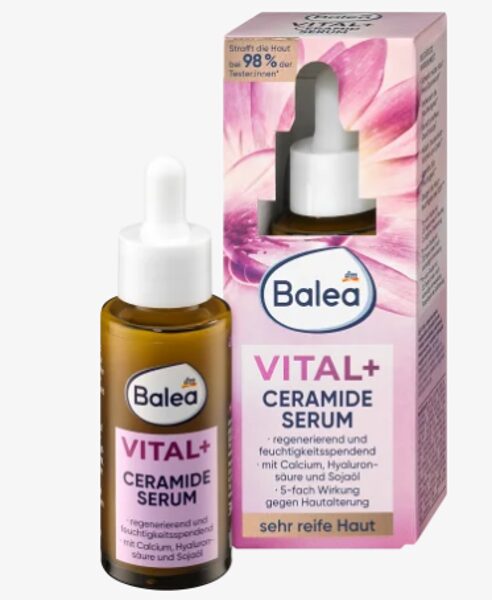 Balea Vital Plus serums ar keramīdu, nobriedušai ādai, 30 ml