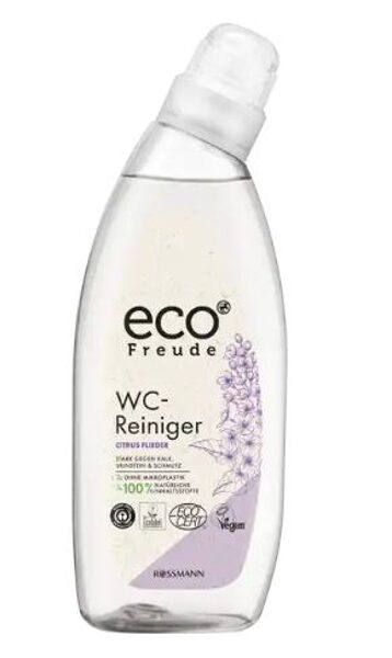 eco Freude dabīgs tualetes tīrīšanas līdzeklis ar citronu un ceriņu aromātu, 750 ml