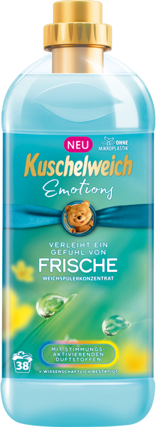 Kuschelweich veļas mīkstinātājs Emotions Frische, ar svaigu aromātu, 38 mazg.reizēm