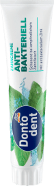 Dontodend zobu pasta antibakteriāla ar antibakterialu cinku, 125 ml