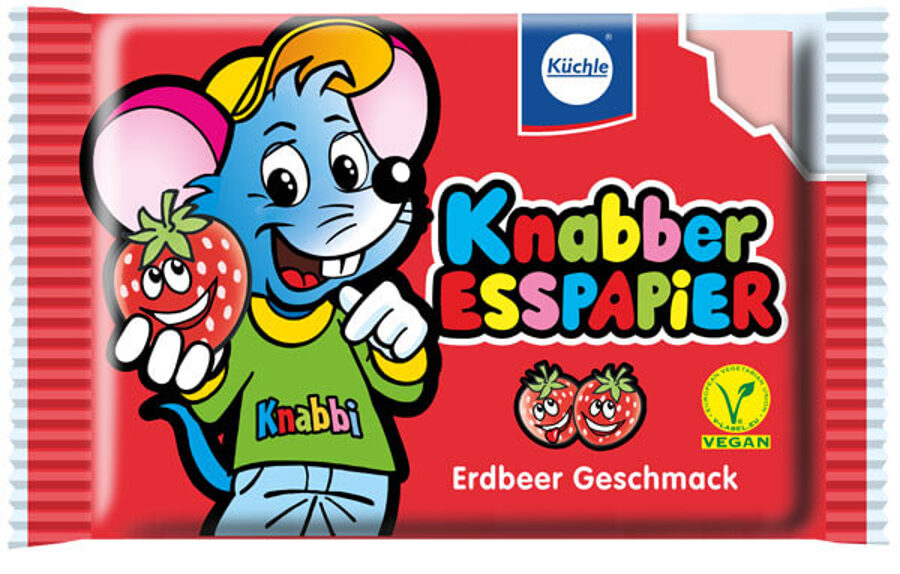 Küchle ēdamais papīrs ar zemeņu garšu.