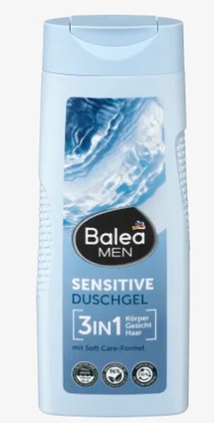 Balea MEN sensitive dušas želeja 3in1, 300 ml