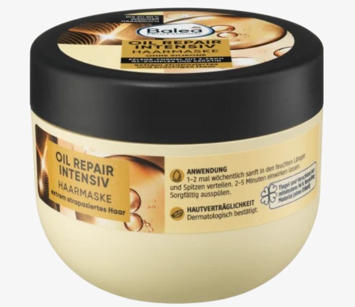 Balea Professional Oil Repair Intensiv matu atjaunojoša maska ​​ar argana eļļu un keratīnu, 300ml art. 1044