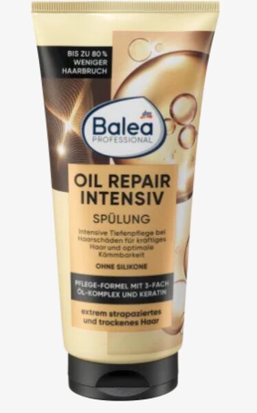 Balea Professionol Oil Repair Intensiv kondicionieris ļoti bojatiem un sausiem matiem, ar keratīnu un argāna eļļu, 200 ml