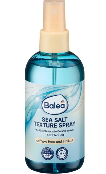 Balea jūras sāls tekstūras sprejs matiem, slapjo matu efektam, 200 ml