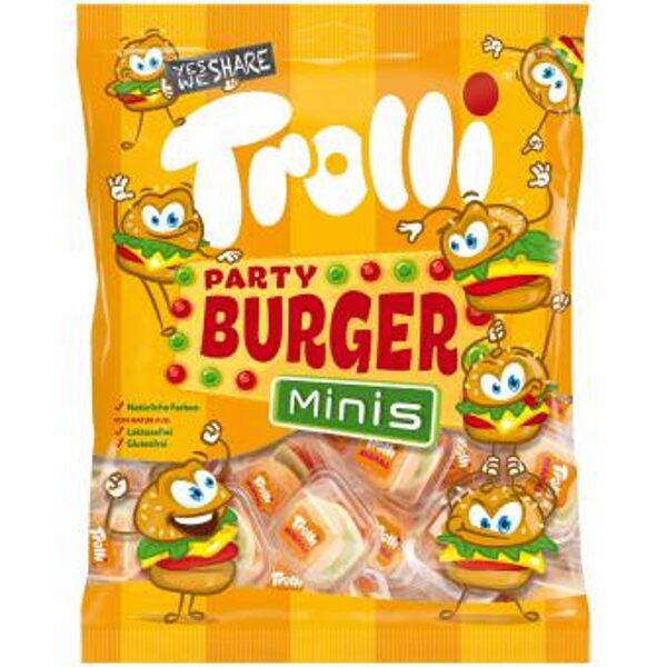 Trolli mini burgeri, želejkonfektes 170 g